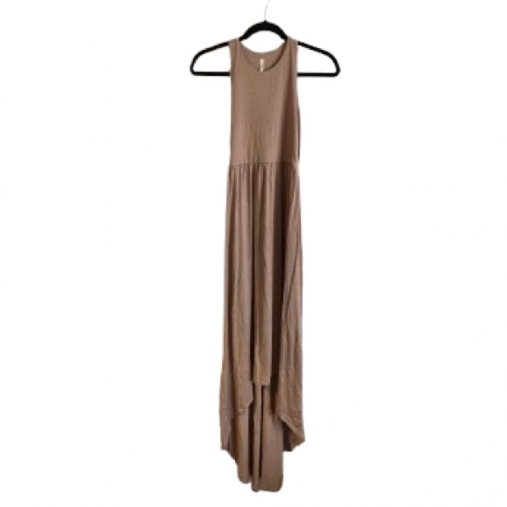 NWOT Beeson River Neutral Taupe Sleeveless Maxi Dress - Size S